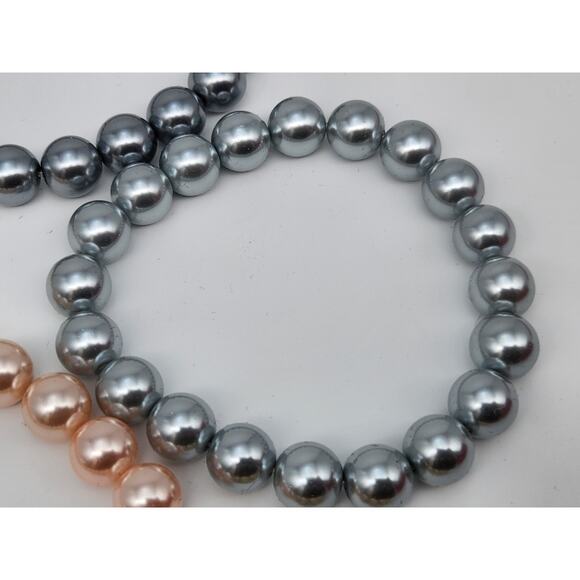 KJL Kenneth Jay Lane faux Pearl Bracelets Multi Color Set of 10 - Picture 13 of 16